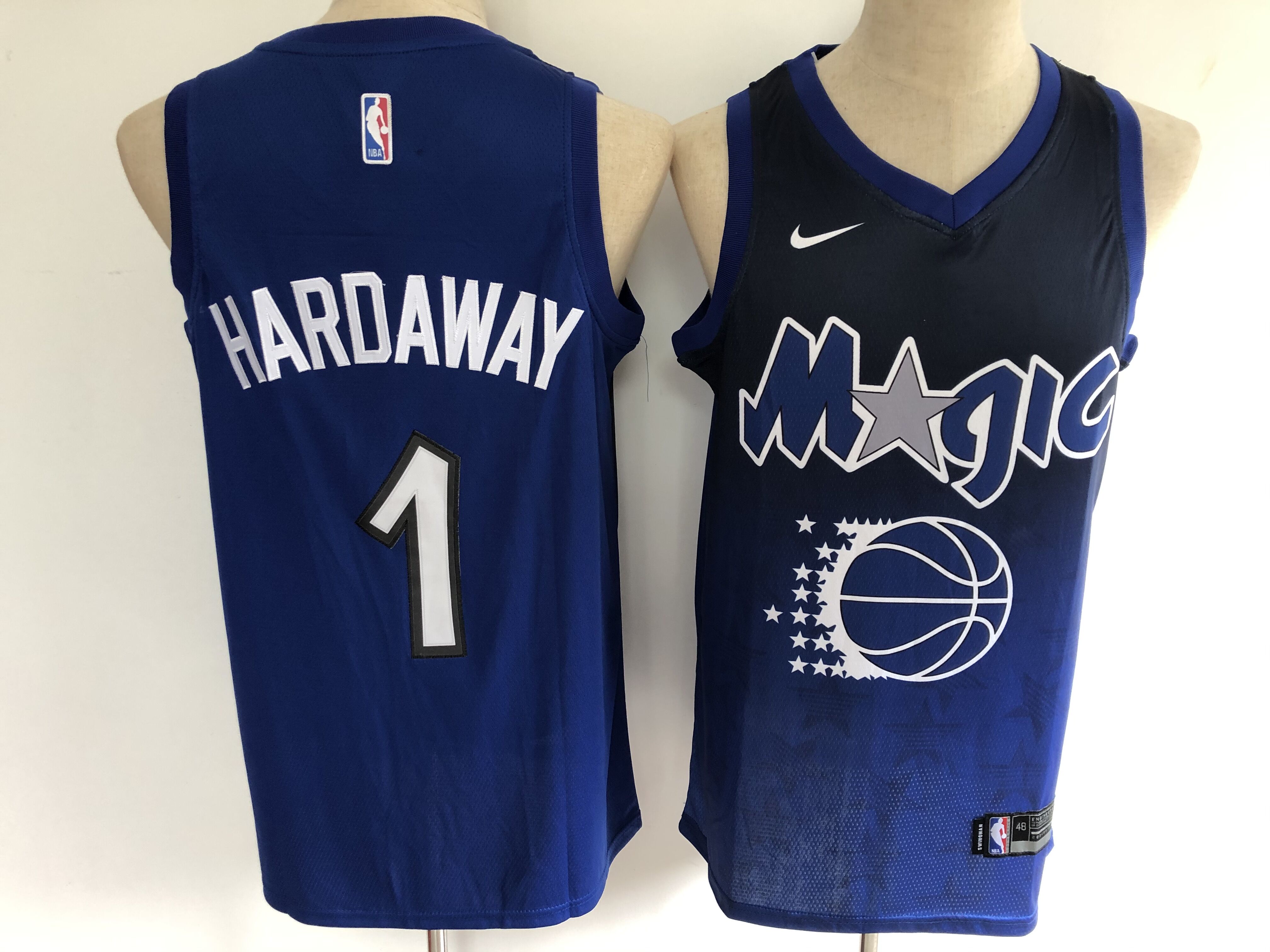 2020 Men Orlando Magic #1 Hardaway Blue  NBA Jersey 2